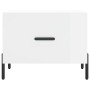 Mesa de centro madera de ingeniería brillo blanco 50x50x40 cm en Mesas de centro | Comprar online en Foru.es
