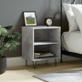 Mesita de noche madera de ingeniería gris hormigón 40x30x50 cm de vidaXL, Mesitas de noche - Ref: Foro24-826788, Precio: 32,0...