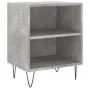 Mesita de noche madera de ingeniería gris hormigón 40x30x50 cm de vidaXL, Mesitas de noche - Ref: Foro24-826788, Precio: 31,6...