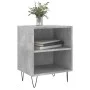 Mesita de noche madera de ingeniería gris hormigón 40x30x50 cm de vidaXL, Mesitas de noche - Ref: Foro24-826788, Precio: 31,6...