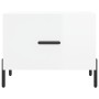 Mesa de centro 2 uds madera ingeniería blanco brillo 50x50x40cm en Mesas de centro | Comprar online en Foru.es