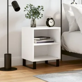 Mesita de noche madera de ingeniería blancp 40x30x50 cm de vidaXL, Mesitas de noche - Ref: Foro24-826796, Precio: 39,33 €, De...