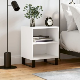 Mesita de noche madera de ingeniería blancp 40x30x50 cm de vidaXL, Mesitas de noche - Ref: Foro24-826796, Precio: 38,82 €, De...