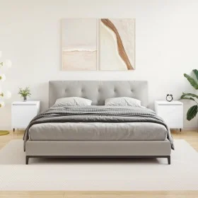 Mesitas de noche 2 uds madera de ingeniería blanco 40x30x50 cm de vidaXL, Mesitas de noche - Ref: Foro24-826813, Precio: 63,4...