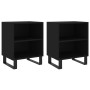 Mesitas de noche 2 uds madera de ingeniería negro 40x30x50 cm de vidaXL, Mesitas de noche - Ref: Foro24-826799, Precio: 55,02...