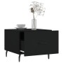 Mesa de centro madera contrachapada negro 50x50x40 cm en Mesas de centro | Comprar online en Foru.es