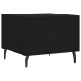 Mesa de centro madera contrachapada negro 50x50x40 cm en Mesas de centro | Comprar online en Foru.es