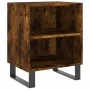 Mesita de noche madera de ingeniería roble ahumado 40x30x50 cm de vidaXL, Mesitas de noche - Ref: Foro24-826806, Precio: 45,8...