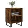 Mesita de noche madera de ingeniería roble ahumado 40x30x50 cm de vidaXL, Mesitas de noche - Ref: Foro24-826806, Precio: 45,8...