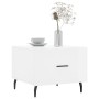 Mesa de centro madera de ingeniería brillo blanco 50x50x40 cm en Mesas de centro | Comprar online en Foru.es