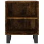 Mesita de noche madera de ingeniería roble ahumado 40x30x50 cm de vidaXL, Mesitas de noche - Ref: Foro24-826806, Precio: 45,8...