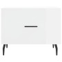 Mesa de centro madera de ingeniería brillo blanco 50x50x40 cm en Mesas de centro | Comprar online en Foru.es