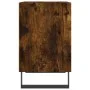 Mesita de noche madera de ingeniería roble ahumado 40x30x50 cm de vidaXL, Mesitas de noche - Ref: Foro24-826806, Precio: 45,8...
