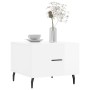Mesa de centro 2 uds madera ingeniería blanco brillo 50x50x40cm en Mesas de centro | Comprar online en Foru.es