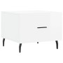 Mesa de centro 2 uds madera ingeniería blanco brillo 50x50x40cm en Mesas de centro | Comprar online en Foru.es