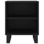 Mesita de noche madera de ingeniería negro 40x30x50 cm de vidaXL, Mesitas de noche - Ref: Foro24-826798, Precio: 39,45 €, Des...