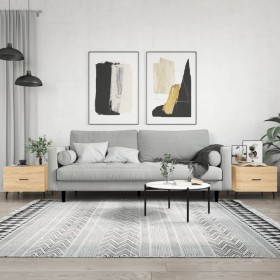 Mesas de centro 2 uds madera ingeniería roble Sonoma 50x50x40cm en Mesas de centro | Comprar online en Foru.es