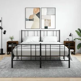 Mesita de noche 2 uds madera ingeniería roble marrón 40x30x50cm de vidaXL, Mesitas de noche - Ref: Foro24-826811, Precio: 46,...