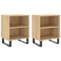 Mesitas noche 2 uds madera ingeniería roble Sonoma 40x30x50 cm de vidaXL, Mesitas de noche - Ref: Foro24-826803, Precio: 64,8...