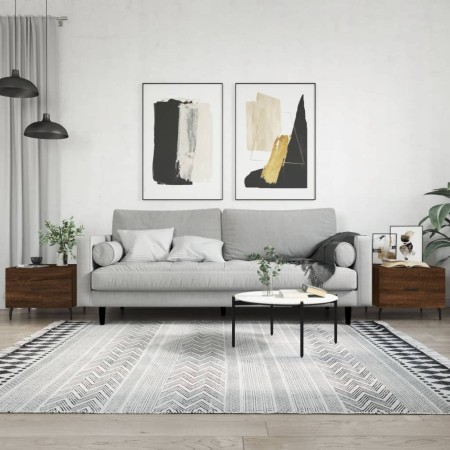 Mesas de centro 2 uds madera ingeniería marrón roble 50x50x40cm en Mesas de centro | Comprar online en Foru.es