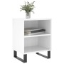Mesitas noche 2 uds madera ingeniería blanco brillo 40x30x50 cm de vidaXL, Mesitas de noche - Ref: Foro24-826801, Precio: 49,...