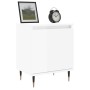 Mesita de noche madera de ingeniería blanco brillo 40x30x50 cm de vidaXL, Mesitas de noche - Ref: Foro24-826816, Precio: 39,0...
