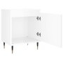 Mesita de noche madera de ingeniería blanco brillo 40x30x50 cm de vidaXL, Mesitas de noche - Ref: Foro24-826816, Precio: 39,0...