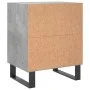 Bedside tables 2 pcs concrete gray wood 40x30x50 cm by vidaXL, Nightstands - Ref: Foro24-826805, Price: 47,42 €, Discount: %