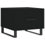Mesa de centro madera contrachapada negro 50x50x40 cm en Mesas de centro | Comprar online en Foru.es