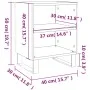 Bedside tables 2 pcs concrete gray wood 40x30x50 cm by vidaXL, Nightstands - Ref: Foro24-826805, Price: 47,42 €, Discount: %