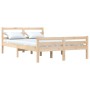 Estructura de cama de matrimonio madera maciza 135x190 cm de vidaXL, Camas y somieres - Ref: Foro24-814794, Precio: 119,62 €,...