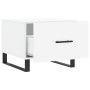 Mesa de centro 2 uds madera ingeniería blanco brillo 50x50x40cm en Mesas de centro | Comprar online en Foru.es