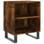 Mesitas de noche 2 uds madera ingeniería roble humo 40x30x50 cm de vidaXL, Mesitas de noche - Ref: Foro24-826807, Precio: 47,...