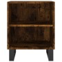 Mesitas de noche 2 uds madera ingeniería roble humo 40x30x50 cm de vidaXL, Mesitas de noche - Ref: Foro24-826807, Precio: 47,...