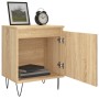 Mesitas noche 2 uds madera ingeniería roble Sonoma 40x30x50 cm de vidaXL, Mesitas de noche - Ref: Foro24-826835, Precio: 49,2...