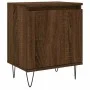 Mesita de noche madera de ingeniería roble marrón 40x30x50 cm de vidaXL, Mesitas de noche - Ref: Foro24-826842, Precio: 36,52...