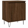 Mesita de noche madera de ingeniería roble marrón 40x30x50 cm de vidaXL, Mesitas de noche - Ref: Foro24-826842, Precio: 36,93...