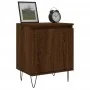 Mesita de noche madera de ingeniería roble marrón 40x30x50 cm de vidaXL, Mesitas de noche - Ref: Foro24-826842, Precio: 36,52...