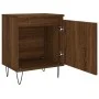 Mesita de noche madera de ingeniería roble marrón 40x30x50 cm de vidaXL, Mesitas de noche - Ref: Foro24-826842, Precio: 36,52...
