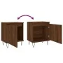 Mesita de noche madera de ingeniería roble marrón 40x30x50 cm de vidaXL, Mesitas de noche - Ref: Foro24-826842, Precio: 36,52...