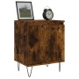 Mesitas de noche 2 uds madera ingeniería roble humo 40x30x50 cm de vidaXL, Mesitas de noche - Ref: Foro24-826839, Precio: 44,...