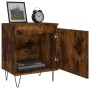 Mesitas de noche 2 uds madera ingeniería roble humo 40x30x50 cm de vidaXL, Mesitas de noche - Ref: Foro24-826839, Precio: 44,...
