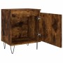 Mesitas de noche 2 uds madera ingeniería roble humo 40x30x50 cm de vidaXL, Mesitas de noche - Ref: Foro24-826839, Precio: 44,...
