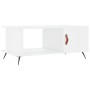 Mesa de centro madera contrachapada blanco brillo 90x50x40 cm en Mesas de centro | Comprar online en Foru.es