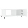 Mesa de centro madera contrachapada blanco brillo 90x50x40 cm en Mesas de centro | Comprar online en Foru.es