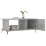 Mesa de centro madera contrachapada gris hormigón 90x50x40 cm en Mesas de centro | Comprar online en Foru.es