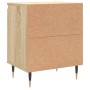 Mesitas noche 2 uds madera ingeniería roble Sonoma 40x30x50 cm de vidaXL, Mesitas de noche - Ref: Foro24-826819, Precio: 63,2...