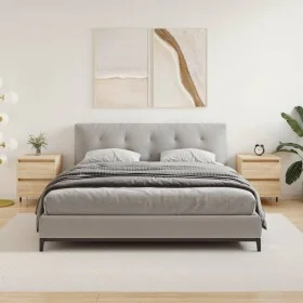 Mesitas noche 2 uds madera ingeniería roble Sonoma 40x35x50 cm de vidaXL, Mesitas de noche - Ref: Foro24-826867, Precio: 78,4...