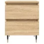 Mesitas noche 2 uds madera ingeniería roble Sonoma 40x35x50 cm de vidaXL, Mesitas de noche - Ref: Foro24-826867, Precio: 78,4...