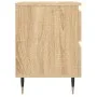 Mesitas noche 2 uds madera ingeniería roble Sonoma 40x35x50 cm de vidaXL, Mesitas de noche - Ref: Foro24-826867, Precio: 78,4...
